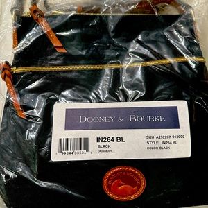 NWT Dooney & Bourke IN 264 black nylon crossbody bag